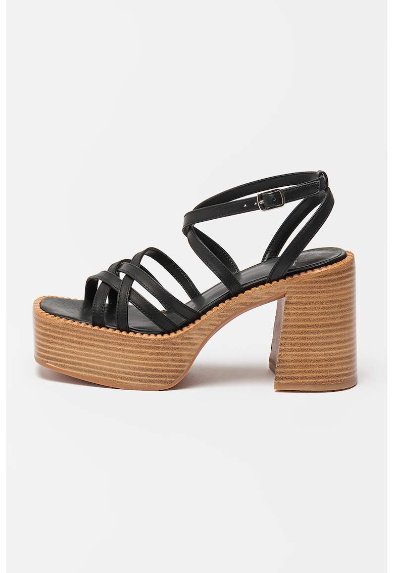 Sandale de piele cu aspect masiv Clementine 1 Sandale de piele cu aspect masiv Clementine