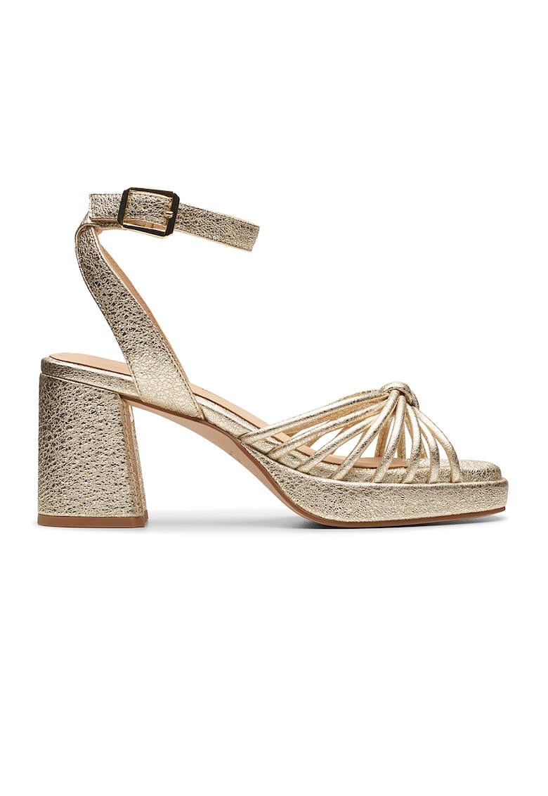 Sandale de piele cu aspect metalic Ritzy 1 Sandale de piele cu aspect metalic Ritzy