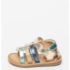 Sandale de piele cu aspect metalizat Okaloosa