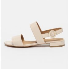 Sandale de piele cu aspect texturat