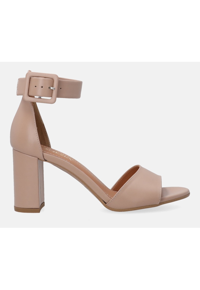 Sandale de piele cu bareta ajustable 1 Sandale de piele cu bareta ajustable