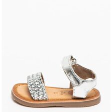 Sandale de piele cu bareta cu model impletit Oderzo