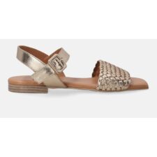 Sandale de piele - cu bareta impletita