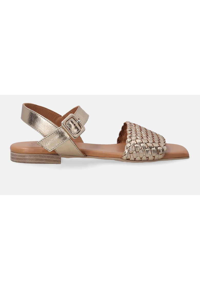 Sandale de piele - cu bareta impletita 1 Sandale de piele - cu bareta impletita