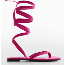 Sandale de piele cu bareta infasurabila Tordin