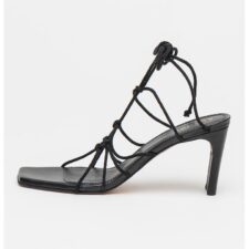 Sandale de piele cu bareta infasurabila Unique