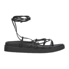 Sandale de piele cu bareta infasurbila