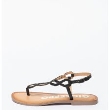 Sandale de piele cu bareta separatoare Fyffe