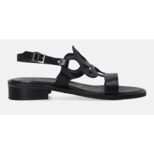 Sandale de piele cu bareta separatoare si decupaje A024LEBLOBS062