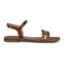 Sandale de piele cu barete impletite