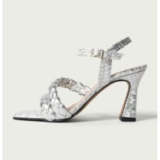 Sandale de piele cu barete impletite Ayana