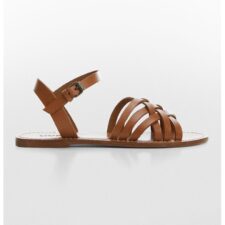 Sandale de piele cu barete impletitte Kiaral