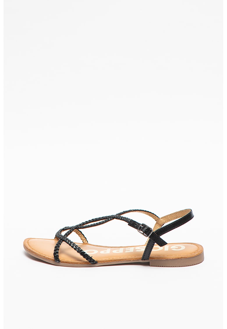 Sandale de piele cu barete incrucisate Ossian 1 Sandale de piele cu barete incrucisate Ossian