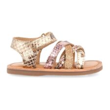 Sandale de piele cu barete incrucisate Patna