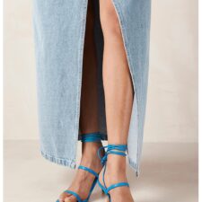 Sandale de piele cu barete infasurabila