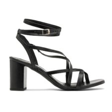 Sandale de piele cu barete infasurabile