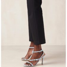 Sandale de piele cu barete multiple Alyssa