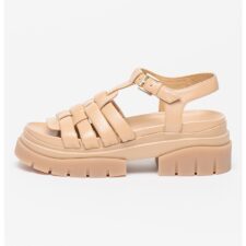 Sandale de piele cu barete multiple Sirena