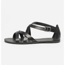 Sandale de piele cu barete multiple Tia