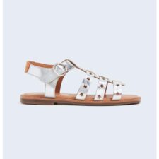 Sandale de piele cu barete mutiple