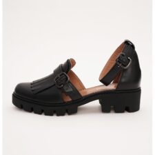 Sandale de piele cu barete pe glezna