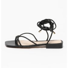 Sandale de piele cu barete subtiri Teffik