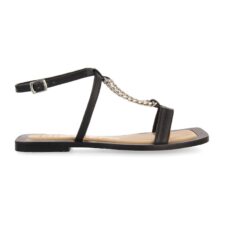 Sandale de piele cu detalii din lant Goyave