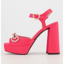 Sandale de piele cu detaliu de lant