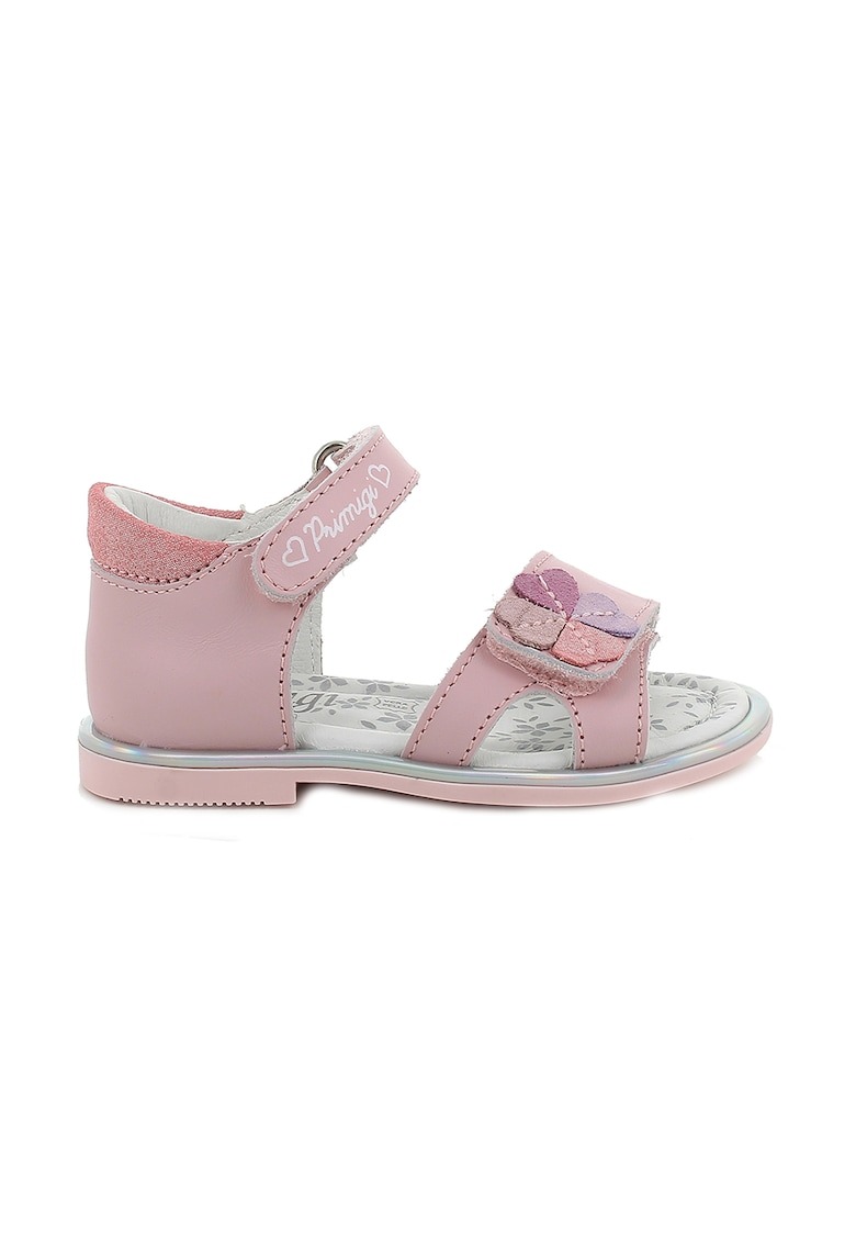 Sandale de piele cu detaliu floral 1 Sandale de piele cu detaliu floral