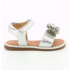 Sandale de piele cu franjuri - Argintiu