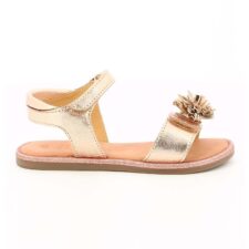 Sandale de piele cu franjuri - Auriu