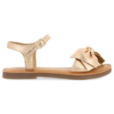 Sandale de piele cu funda