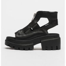 Sandale de piele cu garnituri de piele ecologica