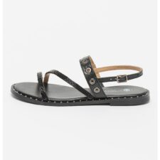 Sandale de piele cu insertii de piele ecologica Daphne