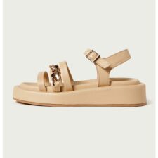 Sandale de piele cu lanturi decorative