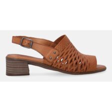 Sandale de piele cu model cu decupaje