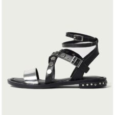 Sandale de piele cu nituri