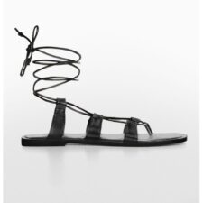 Sandale de piele cu snururi Maraca