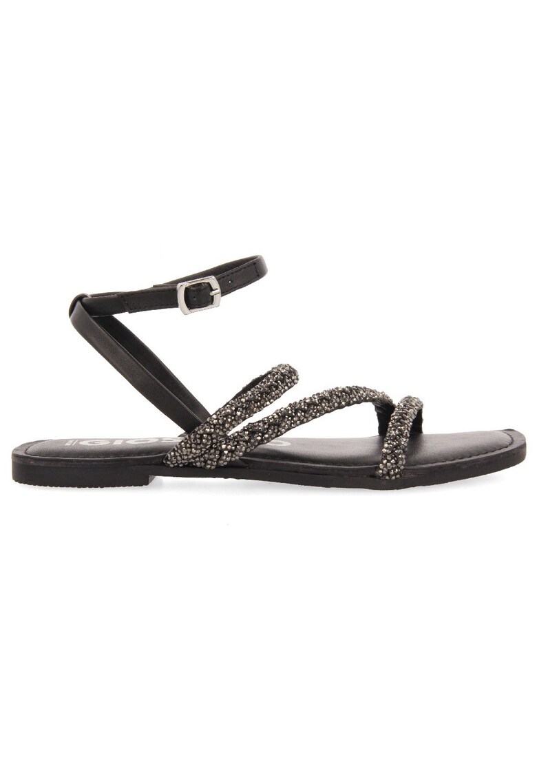 Sandale de piele cu strasuri 1 Sandale de piele cu strasuri