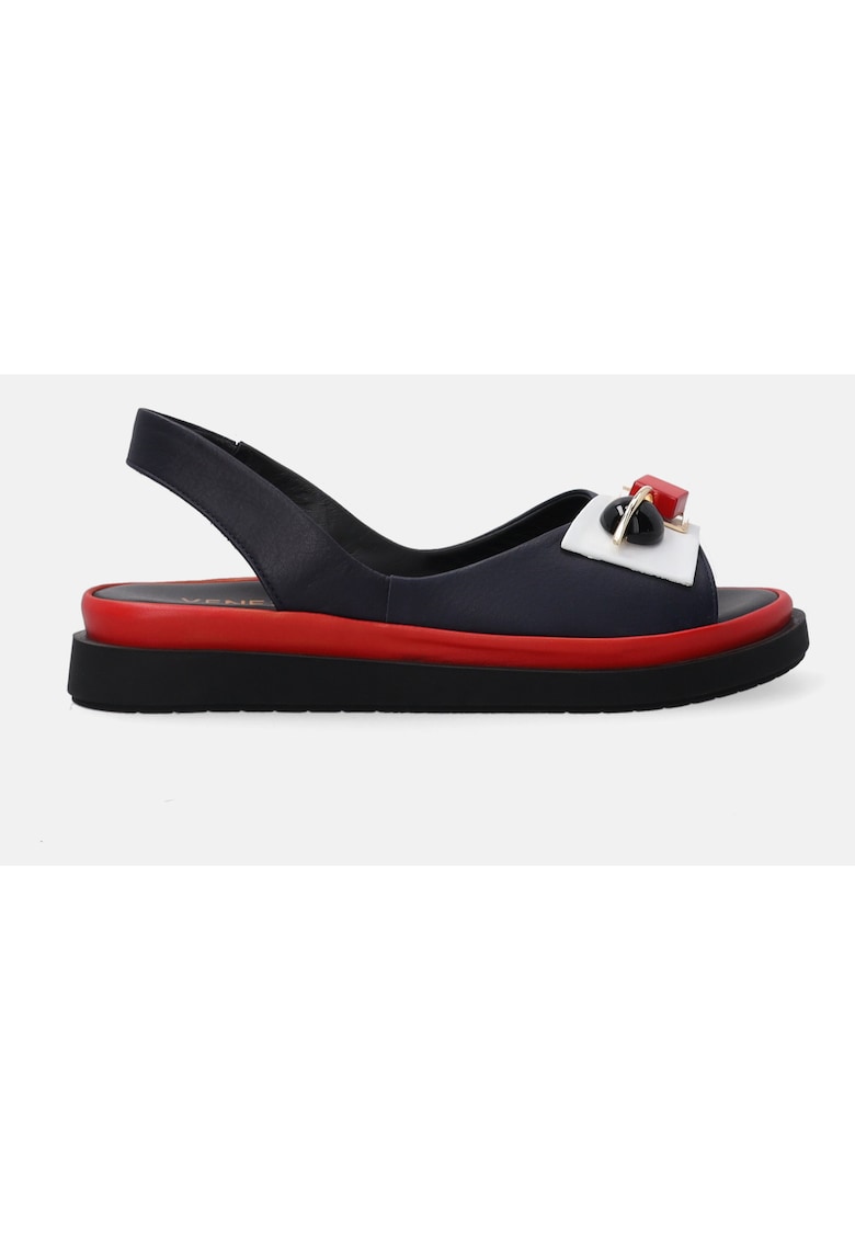 Sandale de piele cu talpa bicolora 1 Sandale de piele cu talpa bicolora