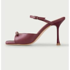Sandale de piele cu toc clasic Valentina