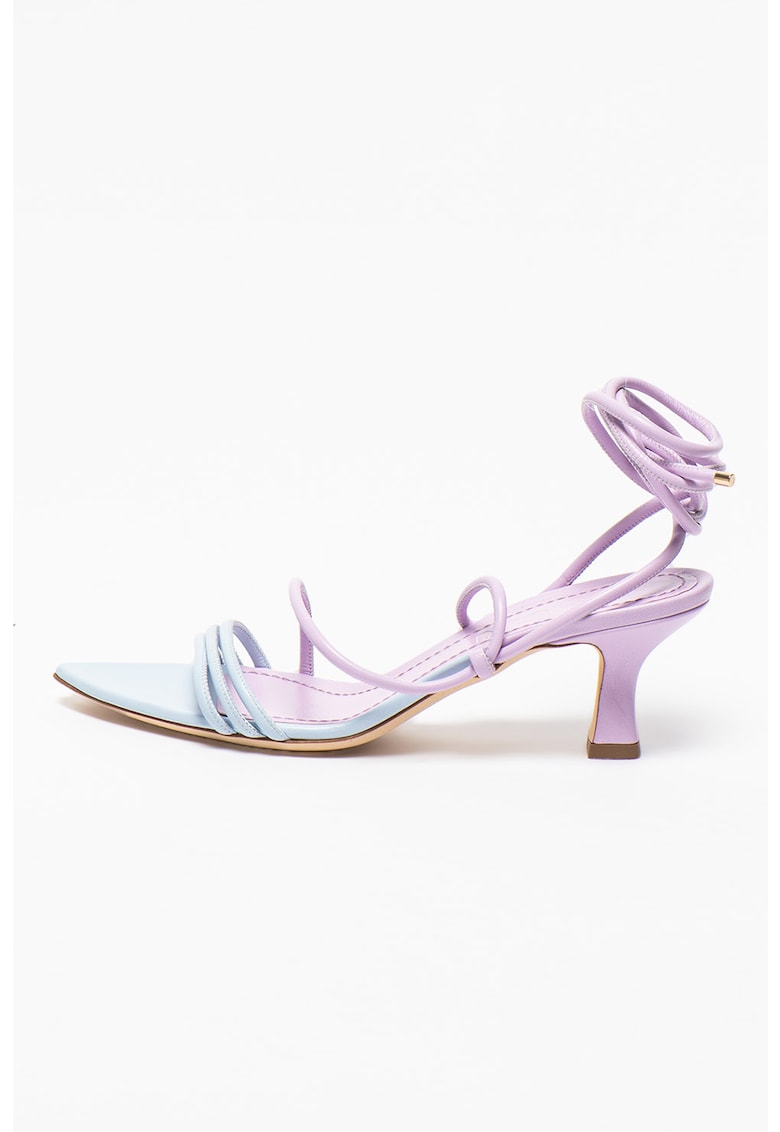 Sandale de piele cu toc inalt Dafne 1 Sandale de piele cu toc inalt Dafne