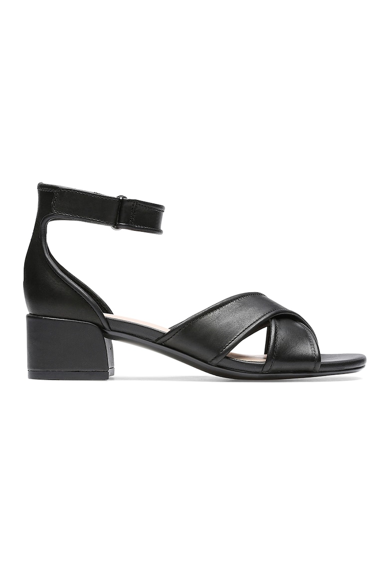 Sandale de piele cu toc masiv Caroleigh Rise 1 Sandale de piele cu toc masiv Caroleigh Rise