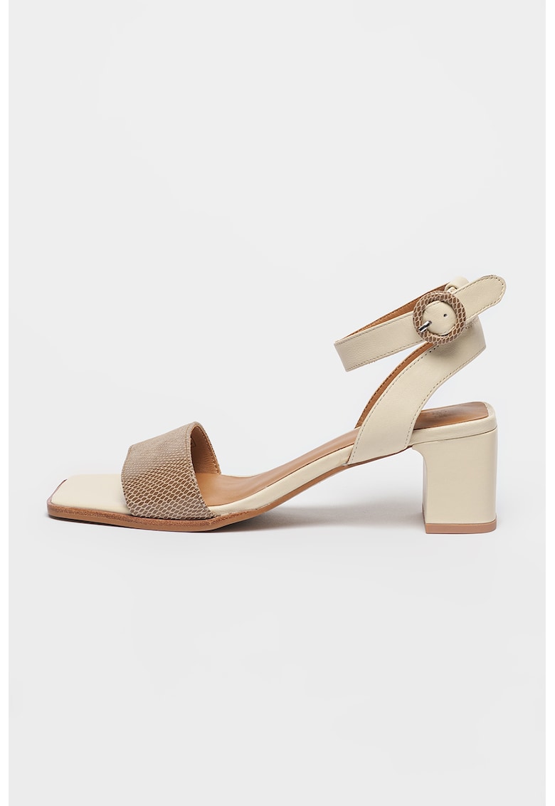 Sandale de piele cu toc masiv Courtney 1 Sandale de piele cu toc masiv Courtney