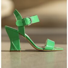 Sandale de piele cu toc masiv Fiona