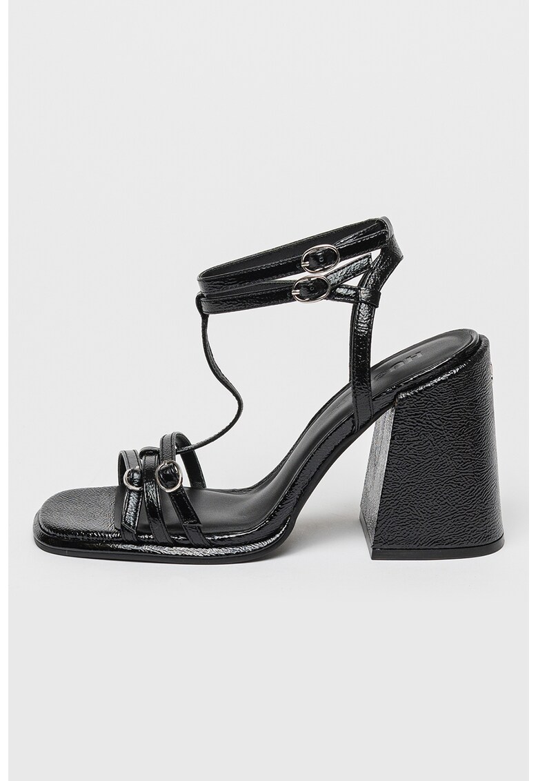 Sandale de piele cu toc masiv Kiora 1 Sandale de piele cu toc masiv Kiora