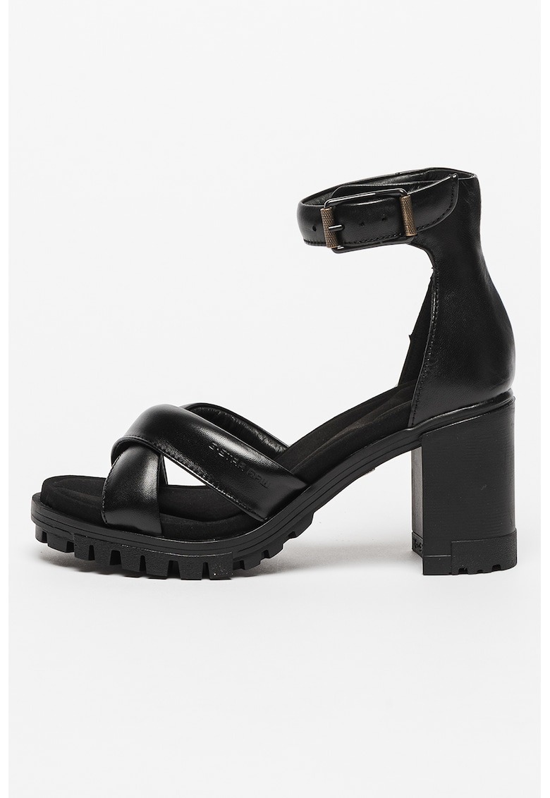 Sandale de piele cu toc masiv Kylin 1 Sandale de piele cu toc masiv Kylin
