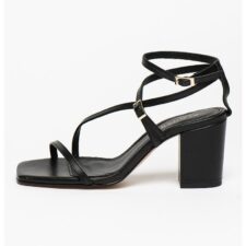 Sandale de piele cu toc masiv Manhattan