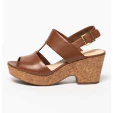 Sandale de piele cu toc masiv Maritsa Lara