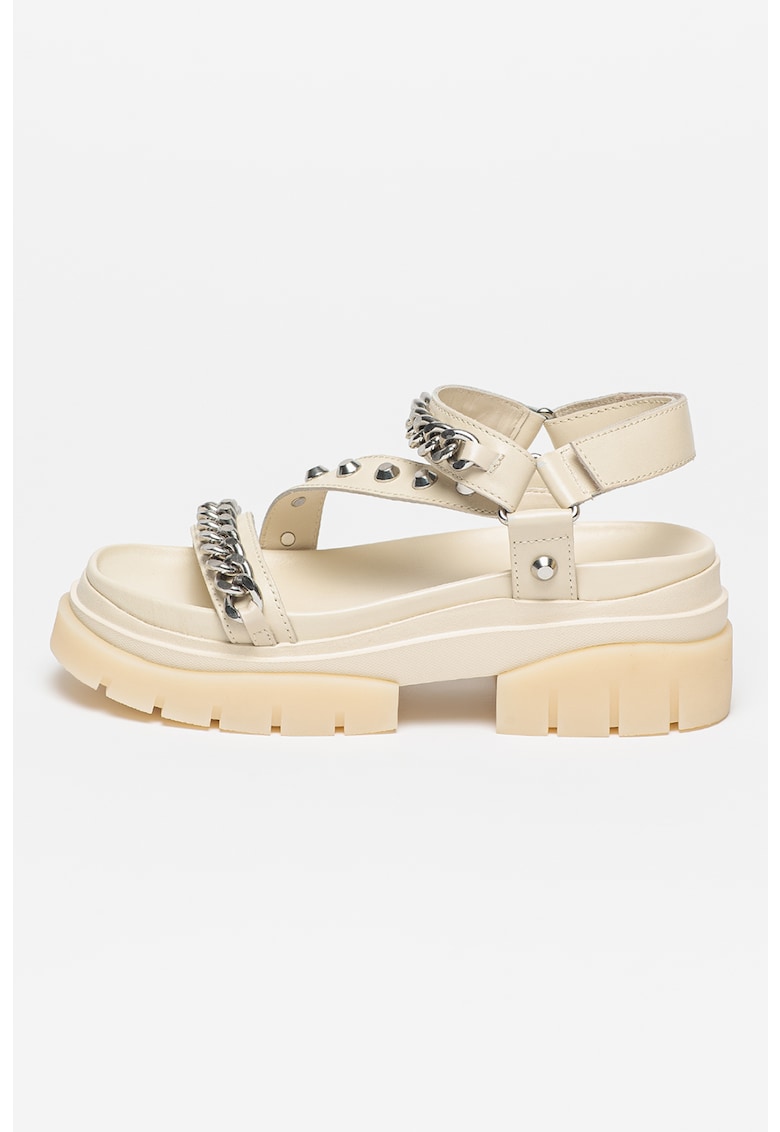 Sandale de piele cu toc masiv Saturn 1 Sandale de piele cu toc masiv Saturn